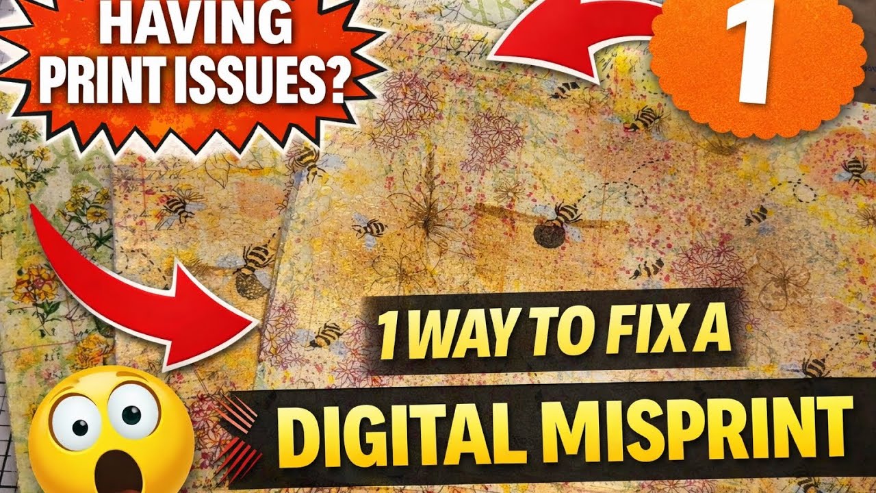 1 way to fix and use digital misprints for junk journals #fixit #frappsandscraps