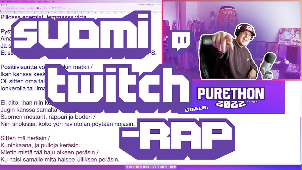 Suomi Twitch -rap | Purethon 2022