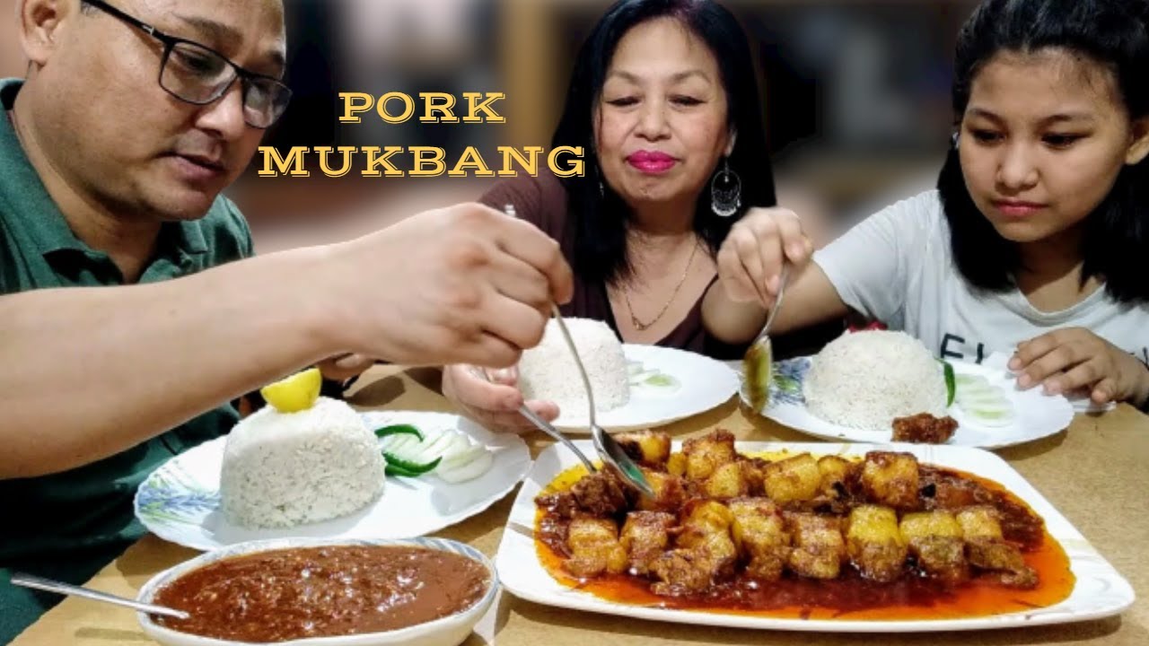 PORK MUKBANG AFTER LONG TIME || EXPLORE FOOD &TRAVEL INDIA