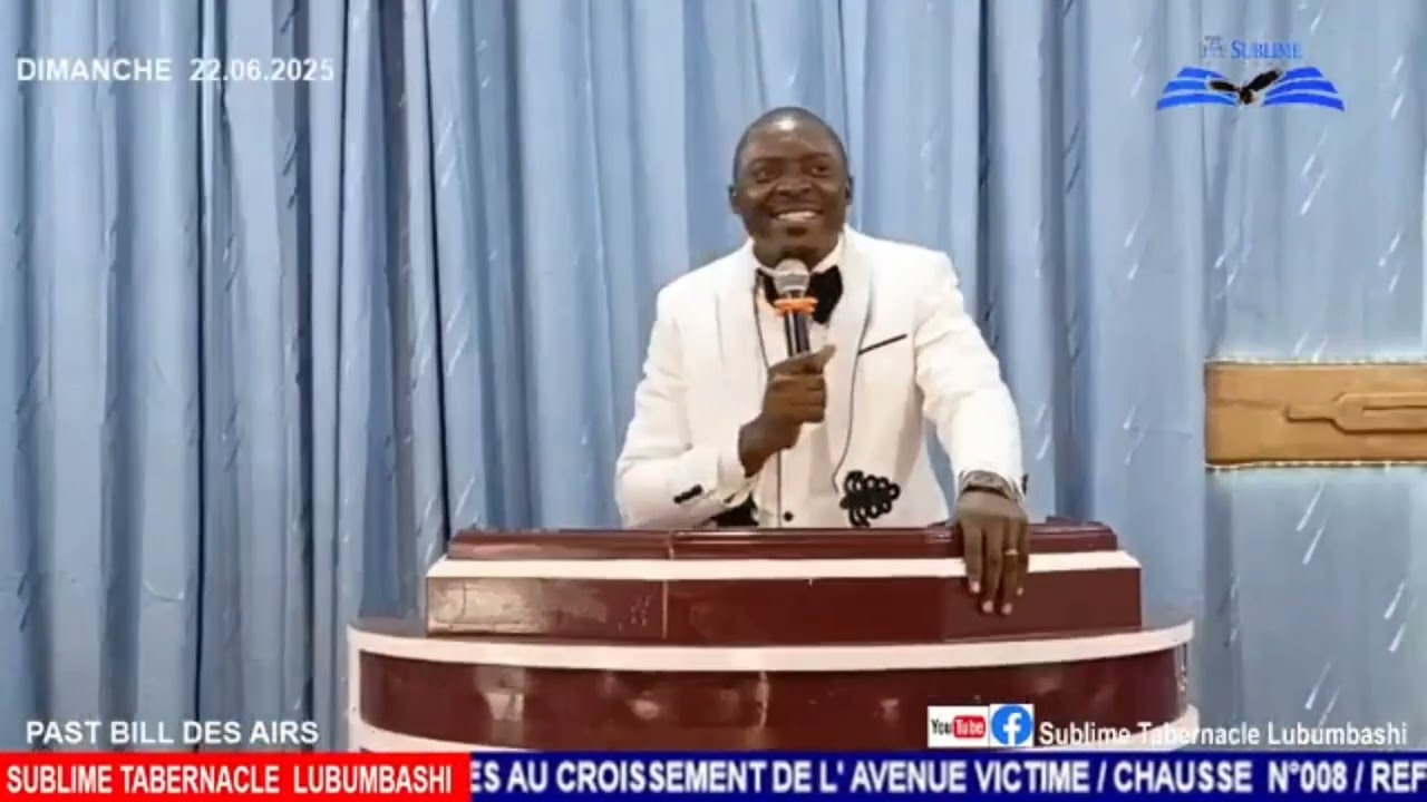 #LUBUMBASHI PAST BILL DES AIRS PRÊCHE CHEZ LE PAST GRÂCE MUTOMBO Thème: TOI QUI A PEUR D'ESSAYER