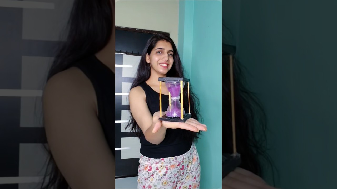 DIY Sand Timer Using Cold Drink Bottle | Hourglass | Minute Timer #diy #shorts @CraftoriaPriya