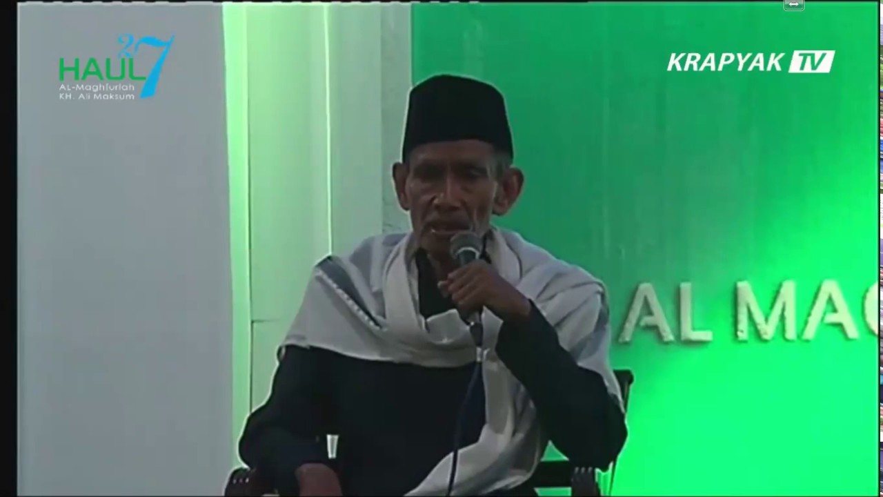 Ceramah Agama KH.  Bukhori Masruri dalam rangka Haul KH  Ali Maksum Krapyak Yogyakarta  2016
