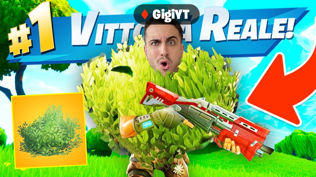 TENGO il CESPUGLIO per TUTTA la Partita e VINCO! Fortnite OG ITA!