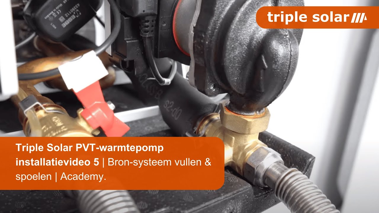 Triple Solar PVT-warmtepomp installatievideo 5 | Bron-systeem vullen & spoelen | Academy