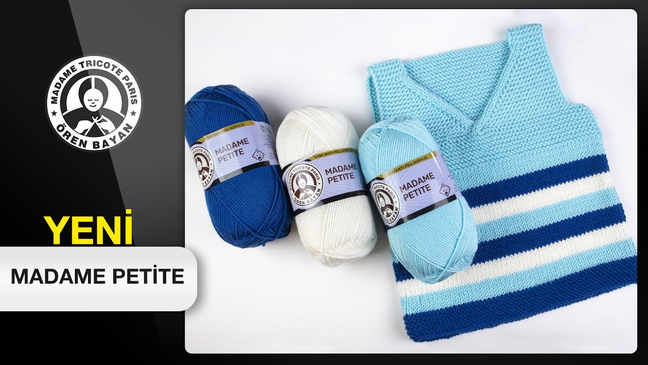 2 Yaş İçin V Yaka Süveter Ördük Harika Oldu