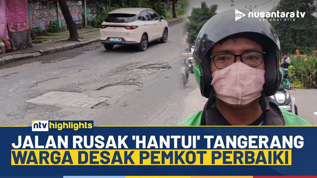 Gempar! Jalan Rusak di Tangerang Keluhkan Pengendara, Warga Desak Pemkot Perbaiki | NTV HIGHLIGHTS