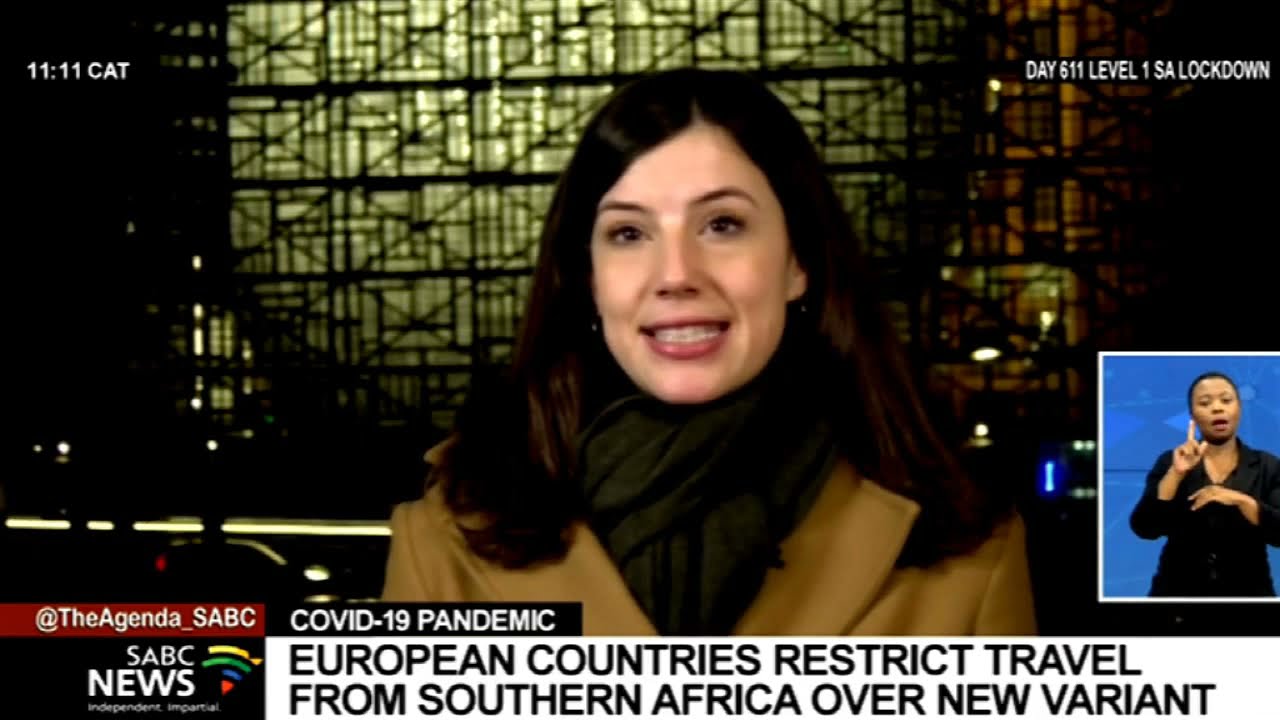 EU countries to restrict travel to Southern Africa over concerns about a new coronavirus variant
