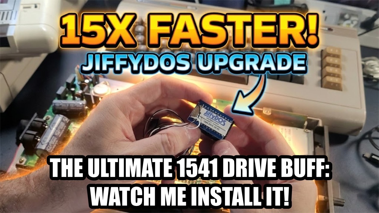 15x+ Faster Loading on a Real 1541? JiffyDOS Install & Test