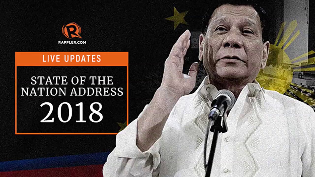 LIVE: Duterte's 3rd State of the Nation Address, 23 July 2018