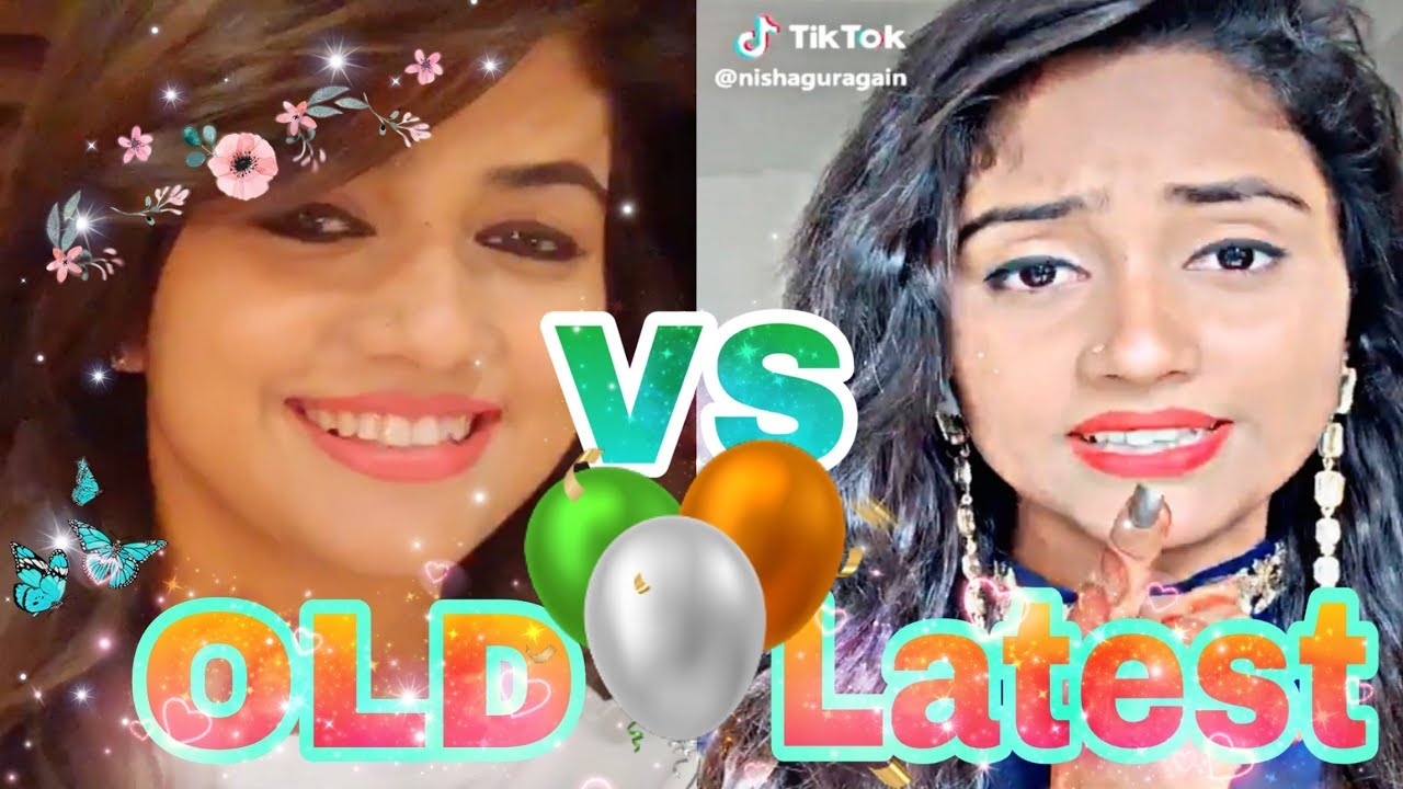 Nisha Guragain Old videos VS Latest Tiktok videos | Nisha Guragain latest Tiktok videos &Old videos