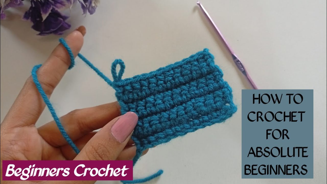 How to crochet for ABSOLUTE BEGINNERS 🧶 || Beginners Crochet 