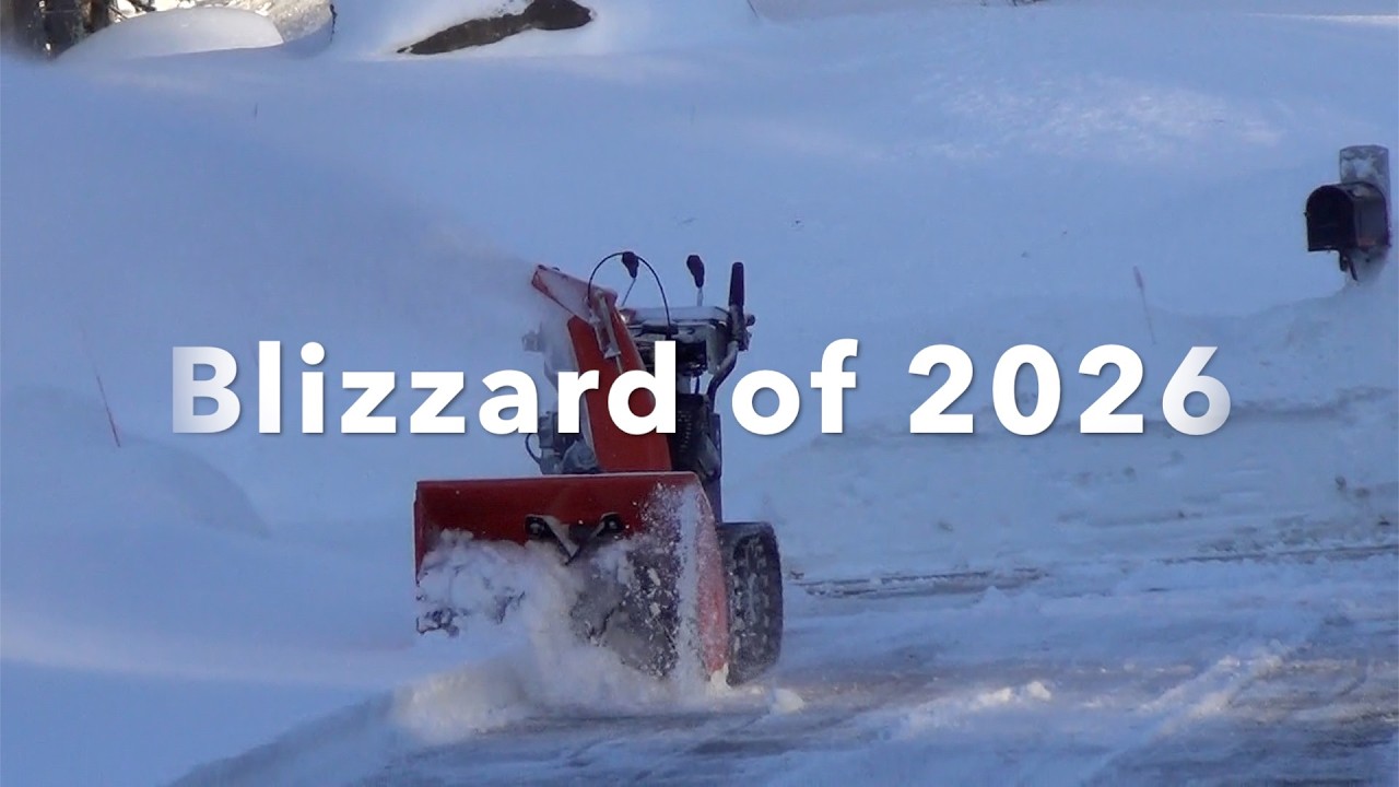 The remote controlled Snow Rover after the blizzard of 2026.