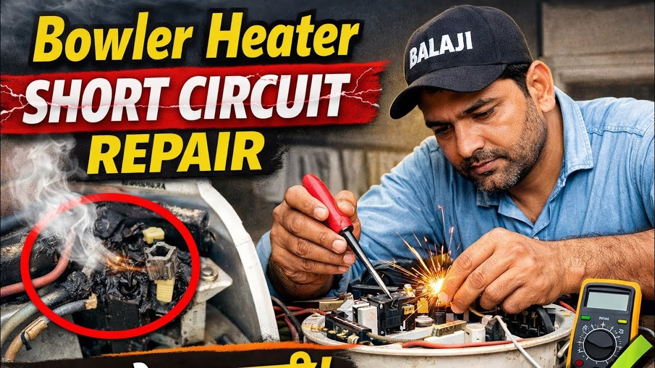 Bowler Heater Repairing | Short Circuit Problem Solution
