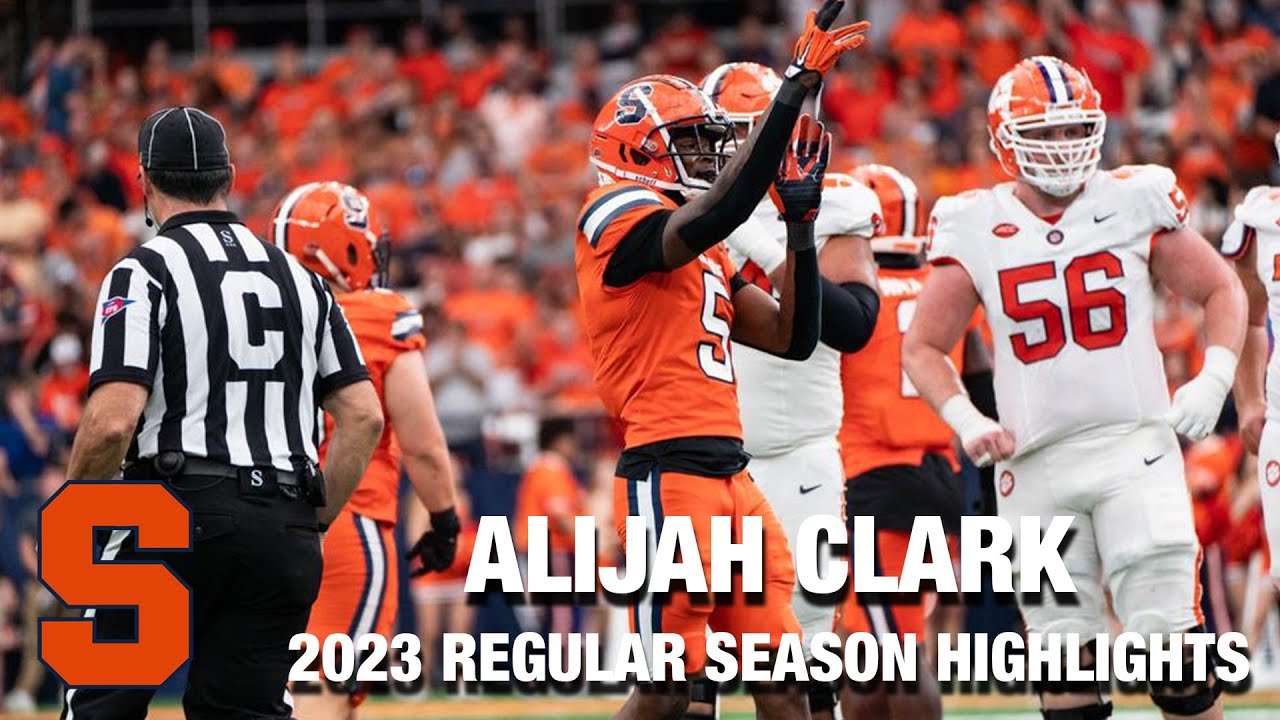 Alijah Clark 2023 Regular Season Highlights | Syracuse DB