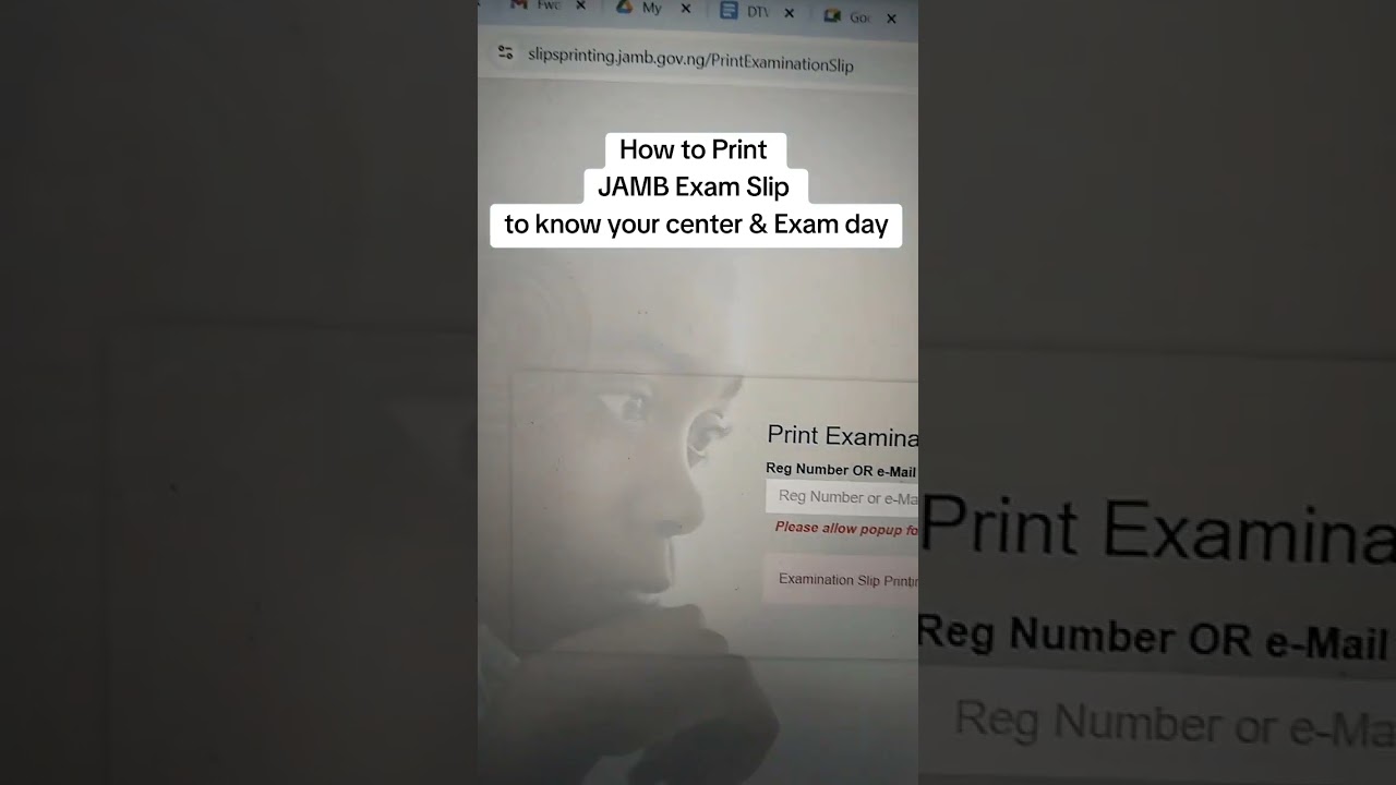 How to Print Your JAMB Exam Slip to know your center and exam day #jamb #jamb2025 #dtwtutorials