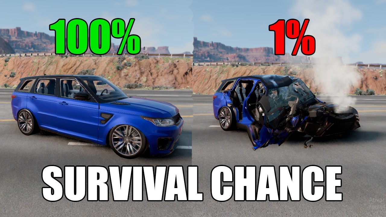 Realistic Survival Chance Crashes #1 | BeamNG.drive