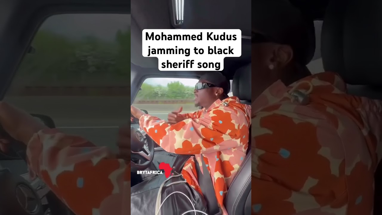 Mohammed kudus jamming to black sheriff song 