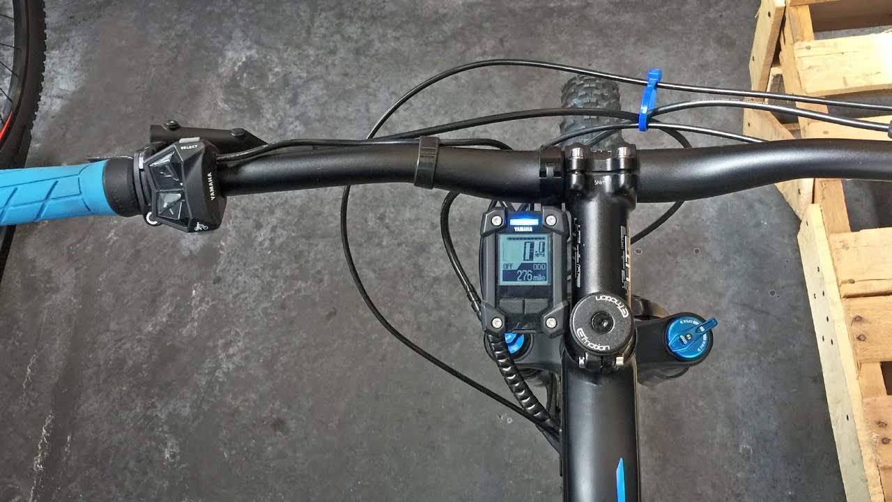 Yamaha PW-X Electric Bike Display Settings