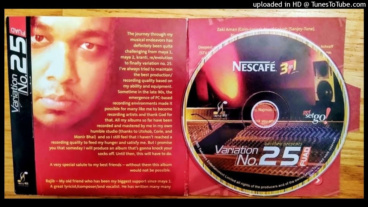 Variation No 25 by fuad feat various artist mixed album Audio CD 💿 2005 rip 1