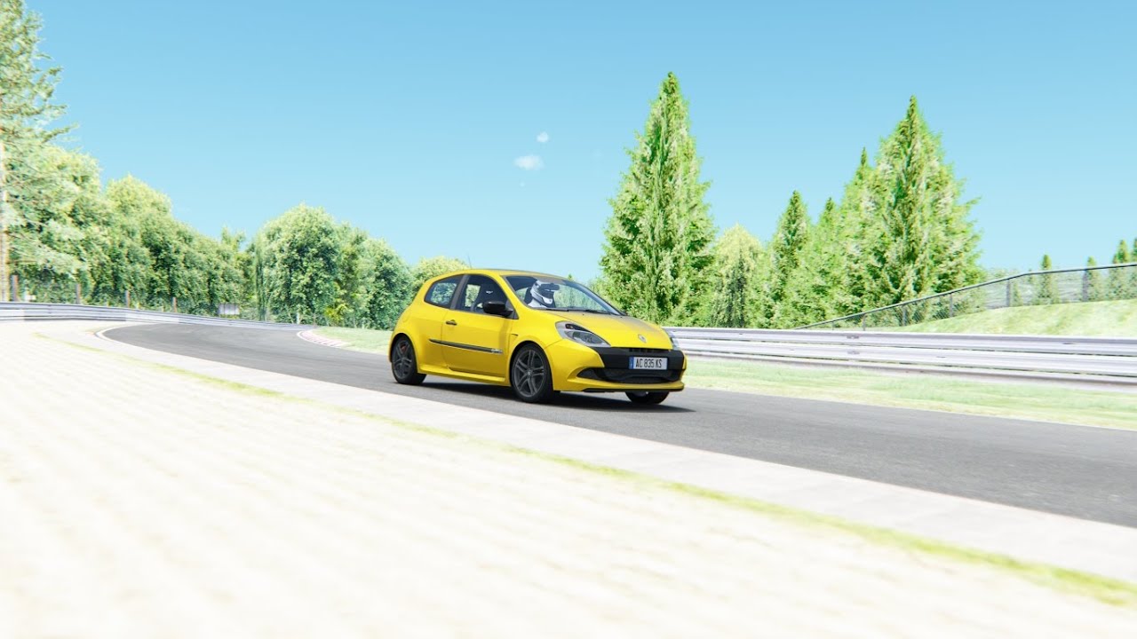 renault clio rs200 test drive nurburbring