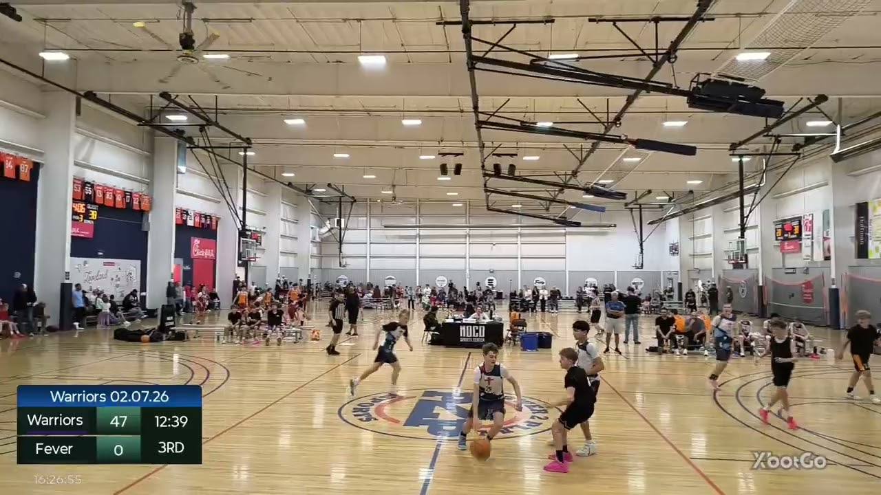 Warriors basketball! Warriors vs. Fever a crazy 65-2 win.  Rogen is #21 white.  #basketball 