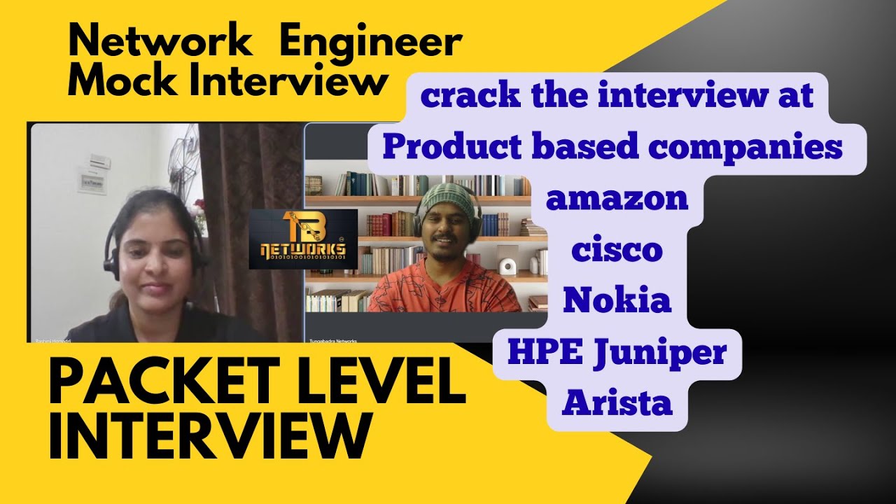 Senior Network Engineer Mock Interview to crack product based companies | CISCO, AMAZON, GOOGLE etc