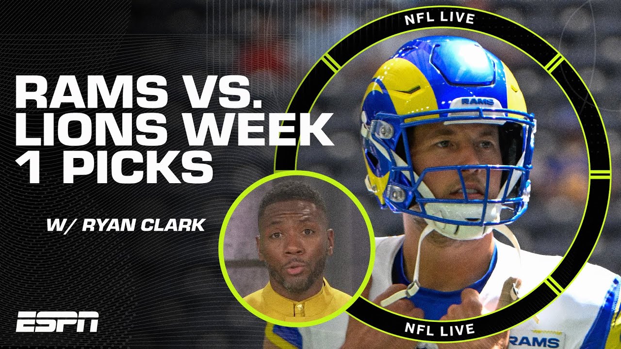 Ryan Clark&rsquo;s Same Game Parlay for Rams vs. Lions 👀 | NFL Live