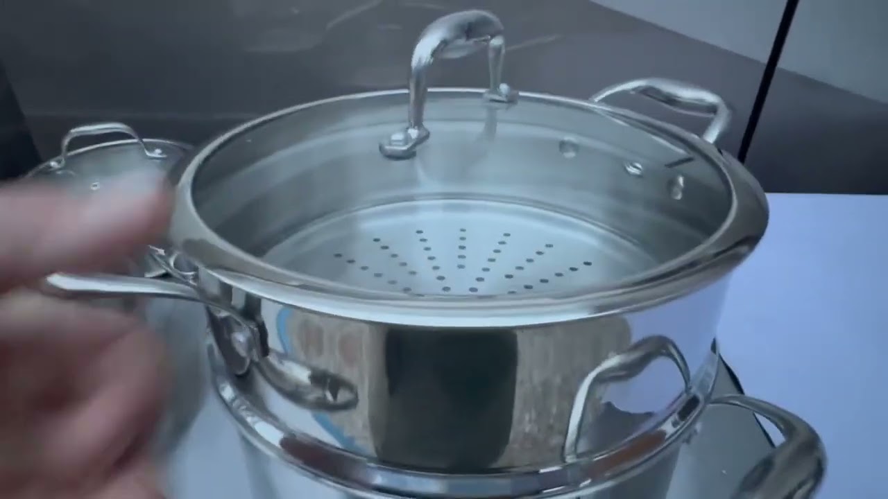 3 Ply Stainless Steel 11 Piece Cookware Set with Lids, Pots and Pans Kitchen Set Review