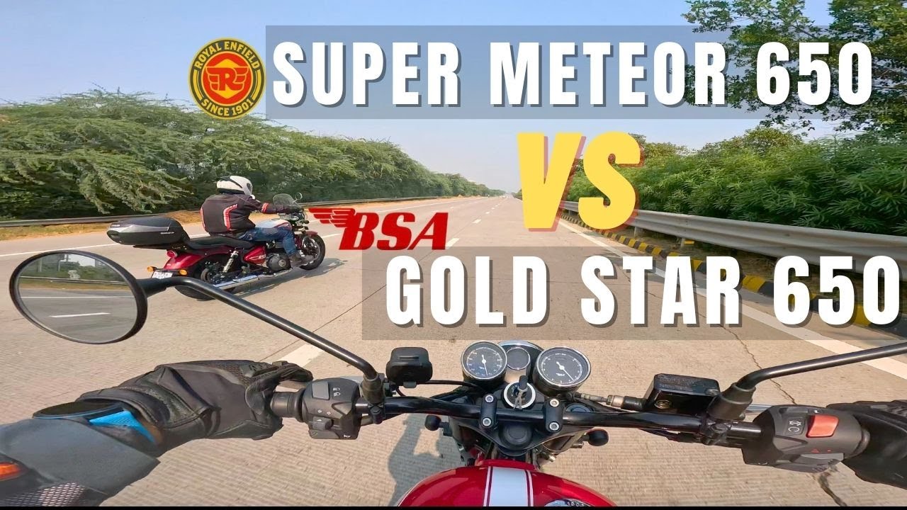 BSA Gold Star 650 VS Super Meteor 650 | Full Throttle Run