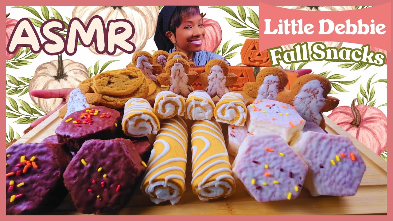 ASMR | MUKBANG LITTLE DEBBIE | FALL SNACK CAKES