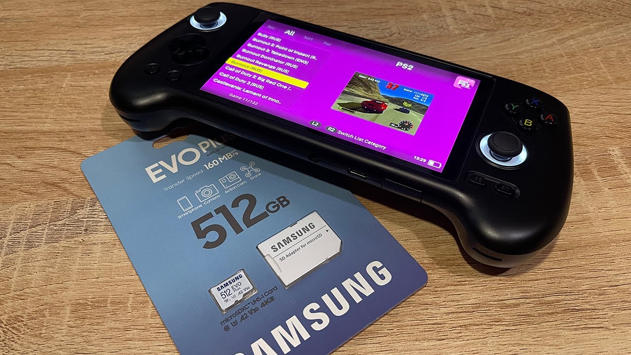 Карта 512гб с играми для Anbernic на Android под RG Launcher, сборка 10505 ретро игры (русские)