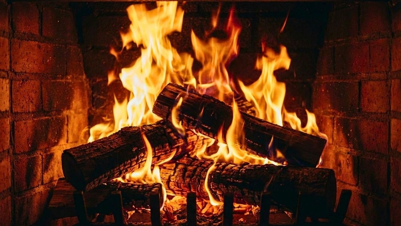 🔥Cozy Wood-Burning Fireplace (24/7) – Warm Fireplace Ambience for Ultimate Comfort