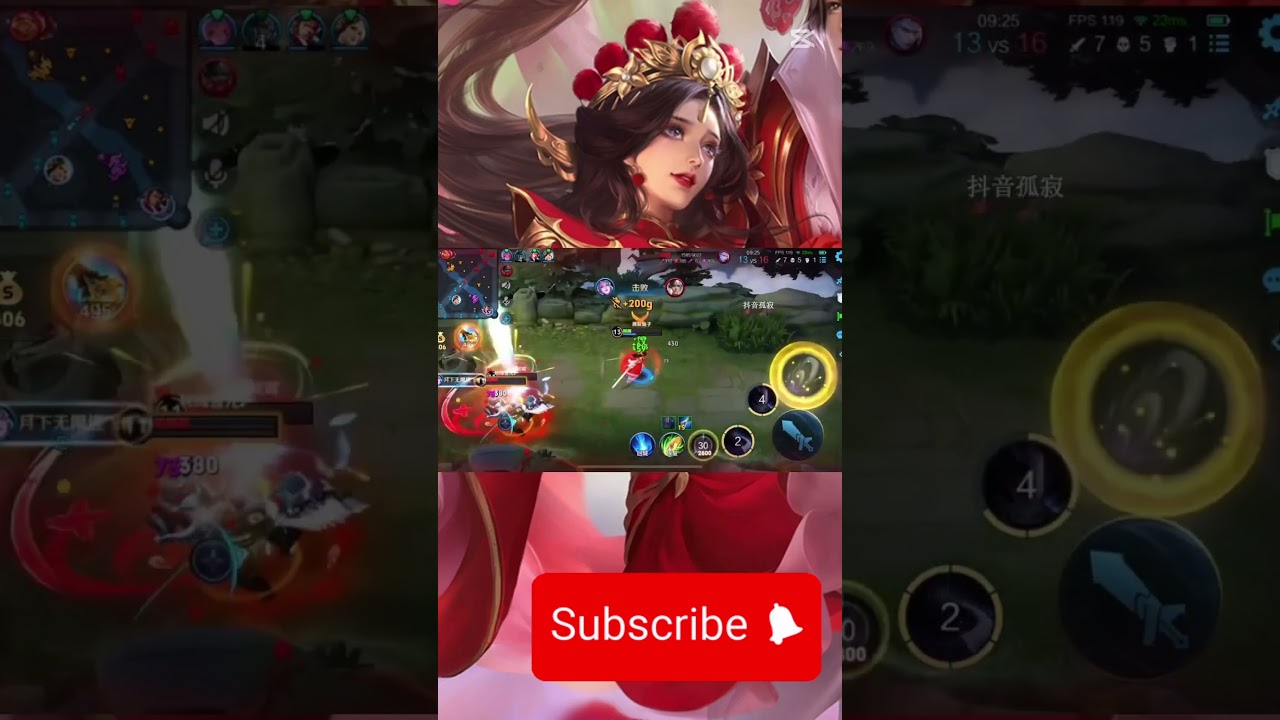 Insane Luna 1v5 Pentakill Outplay! Honor of kings 