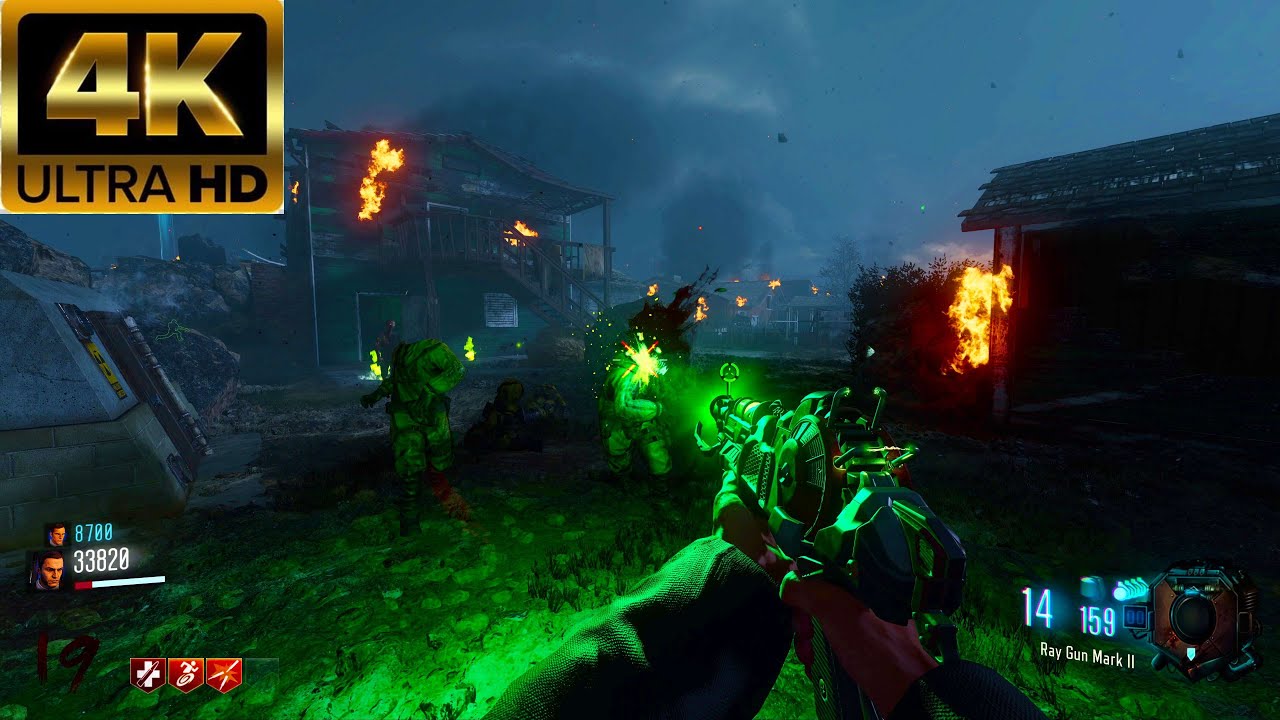 BLACK OPS 3 ZOMBIES: NUKETOWN REMASTERED GAMEPLAY 4K! (NO COMMENTARY)