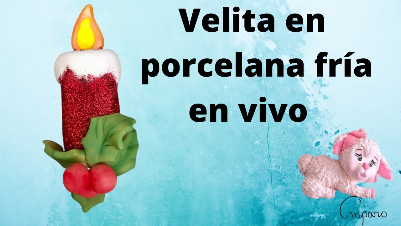 Velita en porcelana fría en vivo