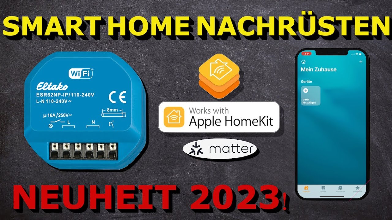 Eltako Smart Home IP62 Reihe Anleitung. Für Apple home kit matter. Schalt-Stromstoß Relais ESR62NP