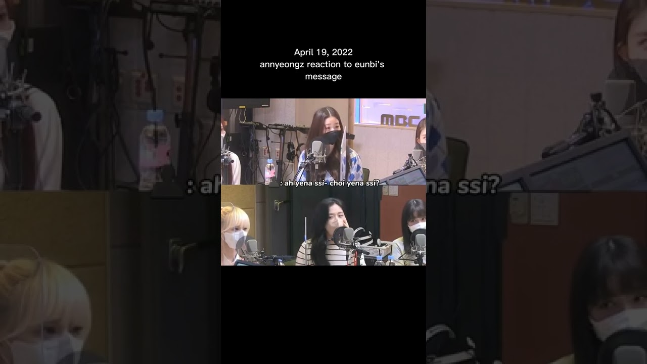 Eunbi's message to Wonyoung and Yujin