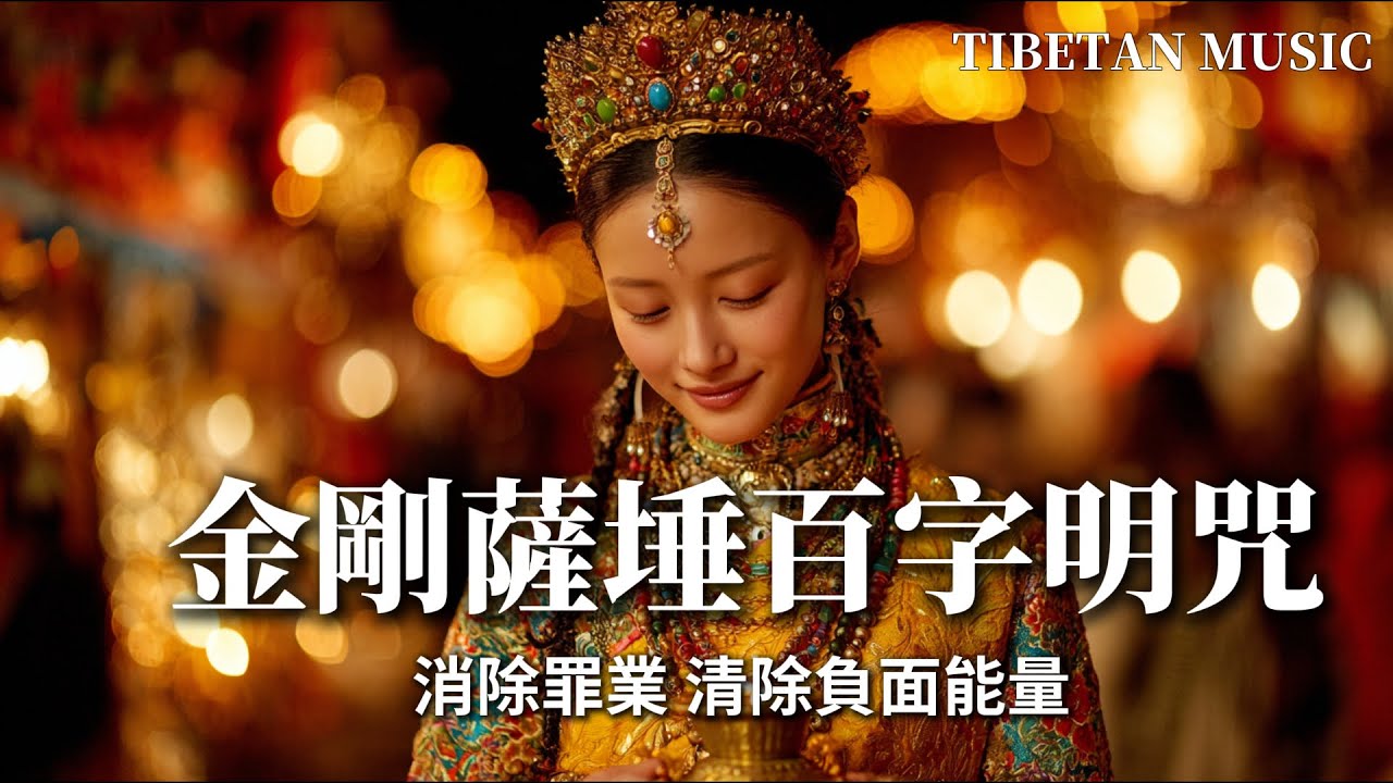 西藏梵音療愈｜金剛薩埵百字明咒｜佛教冥想放鬆音樂｜清除一切業障與負能量，回歸內心光明 #疗愈歌曲 #music #tibetanmusic #音樂 #西藏颂钵 #西藏#天籟之聲