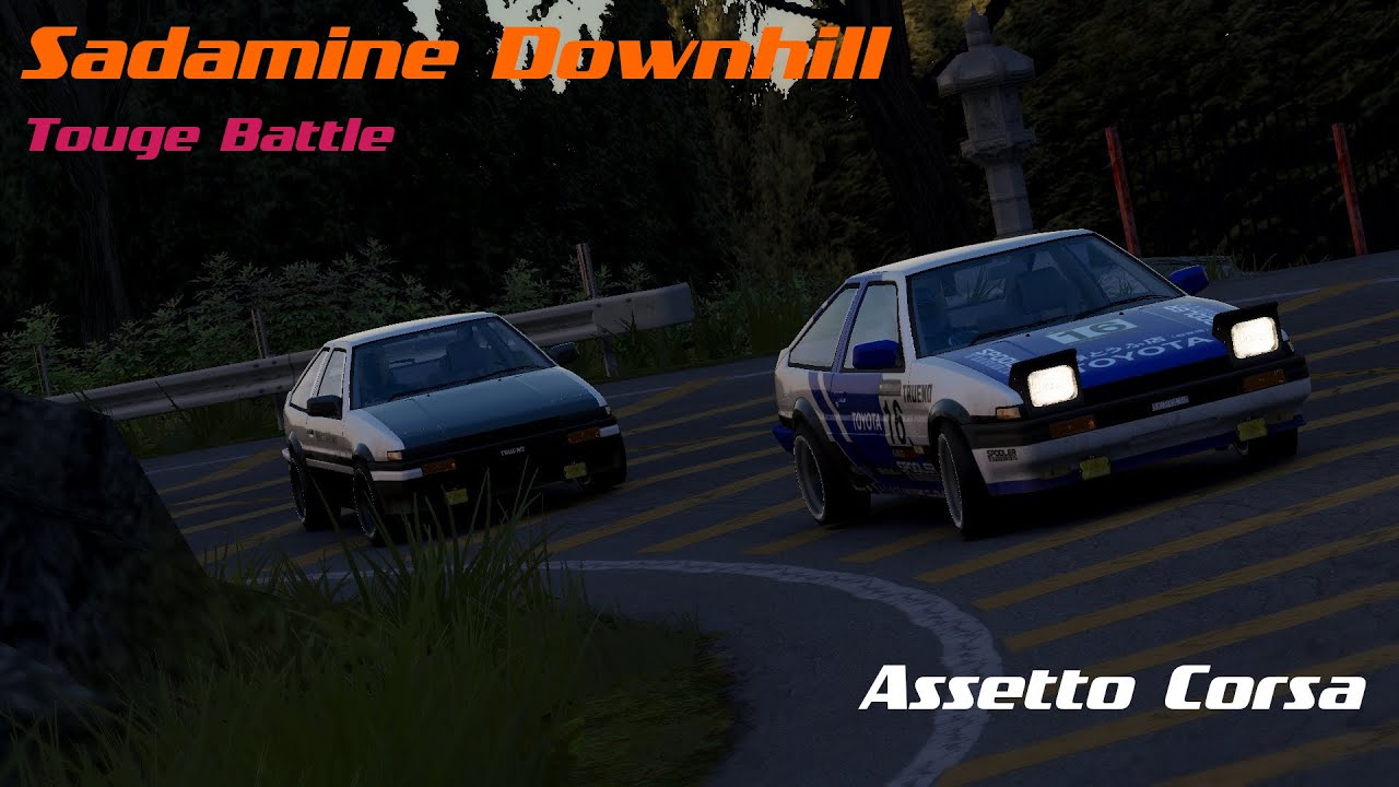 Sadamine Downhill Touge Battle!!! // Assetto Corsa