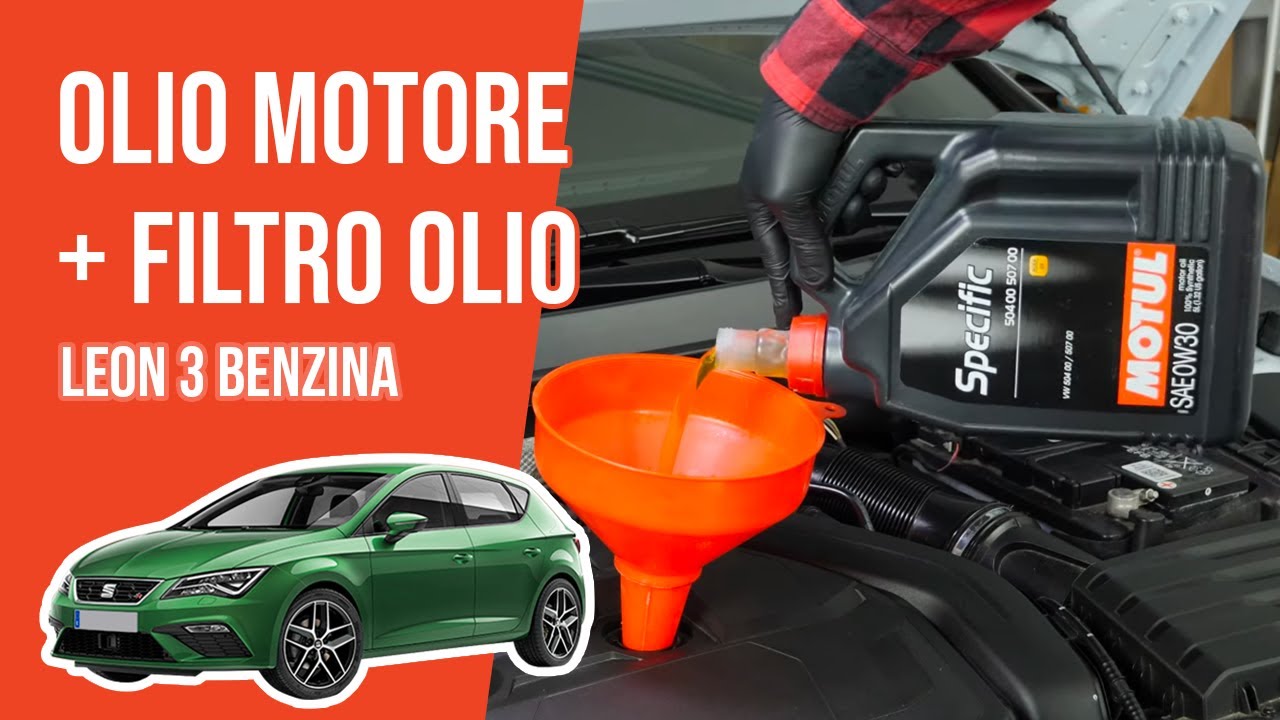 Cambio olio motore e filtro dell'olio Leon 3 1.5 TSI 🛢