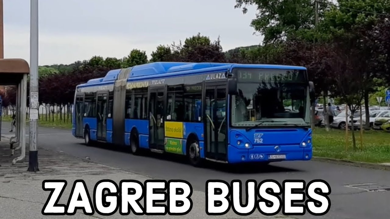 Zagreb buses at Črnomerec | Autobusi na Črnomercu