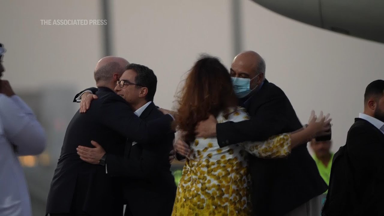 US prisoners in a swap with Iran arrive in Qatar