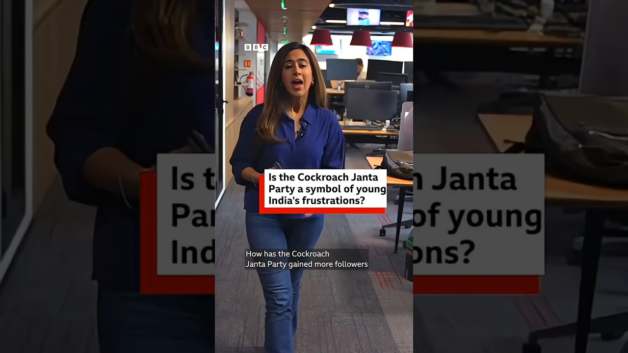 The Cockroach Janta Party : The new unusual mascot of Indian politics | BBC News India