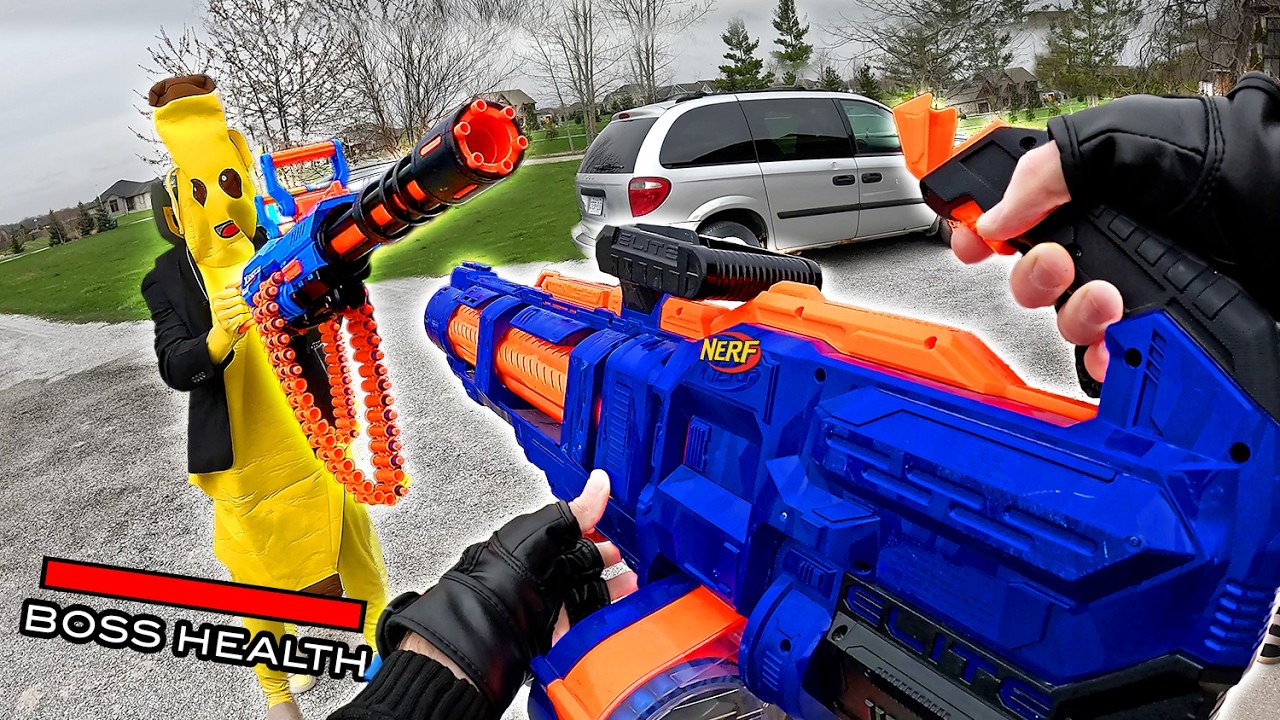 NERF OPS КАМПАНИЯ FORTNITE | МИССИЯ 5 (Nerf от первого лица!)