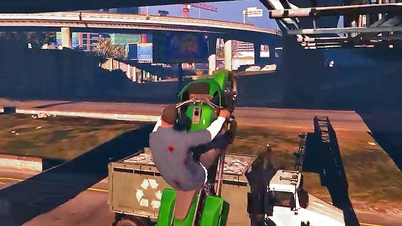 300 IQ Traffic Dodge (GTA 5 Speedrun) - DarkViperAU