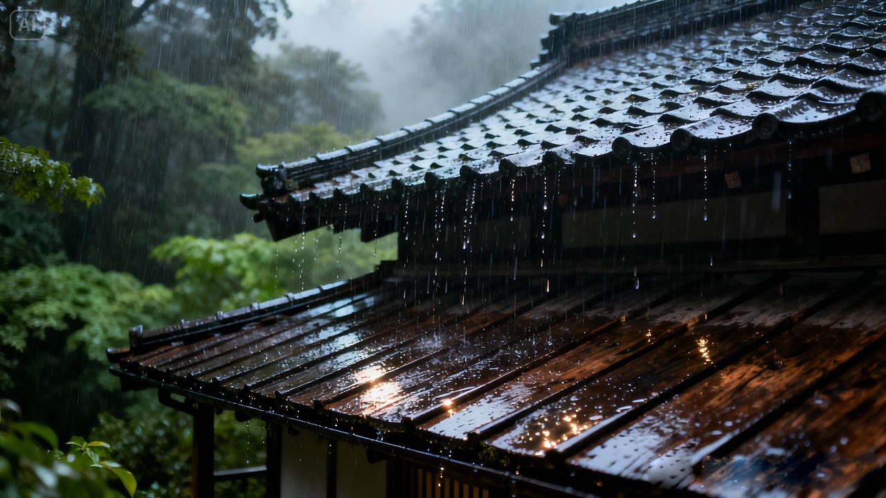 Lulled into a deep sleep by the sound of thundering rain and thunder on the delicious tin roof