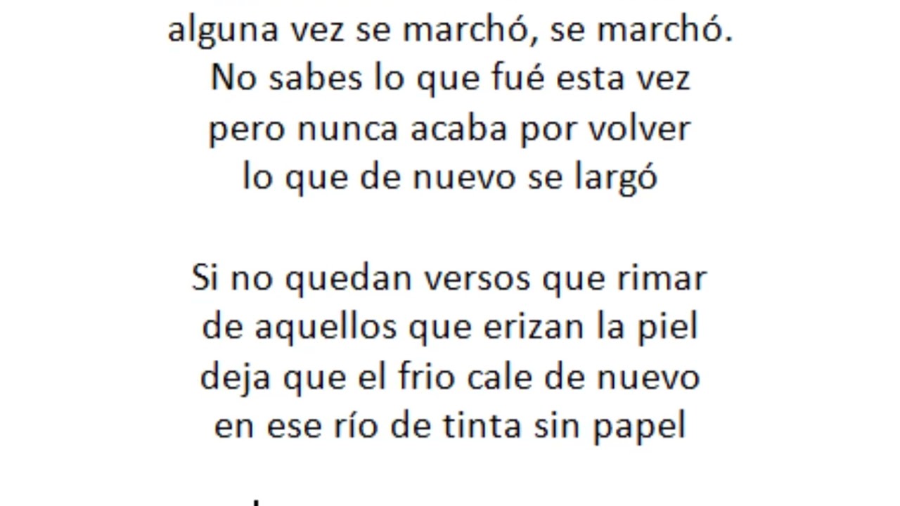 No sabes