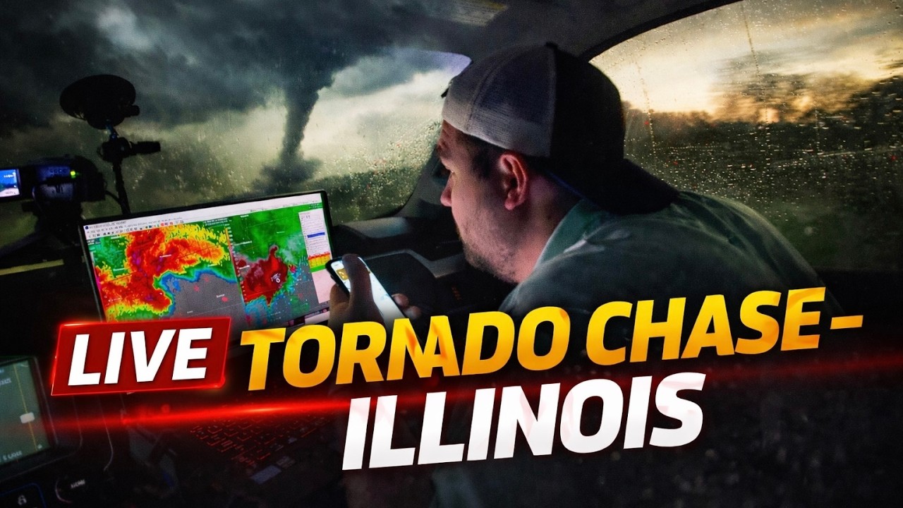 🔴LIVE CHASING--Tornado Outbreak Across Illinois and Indiana