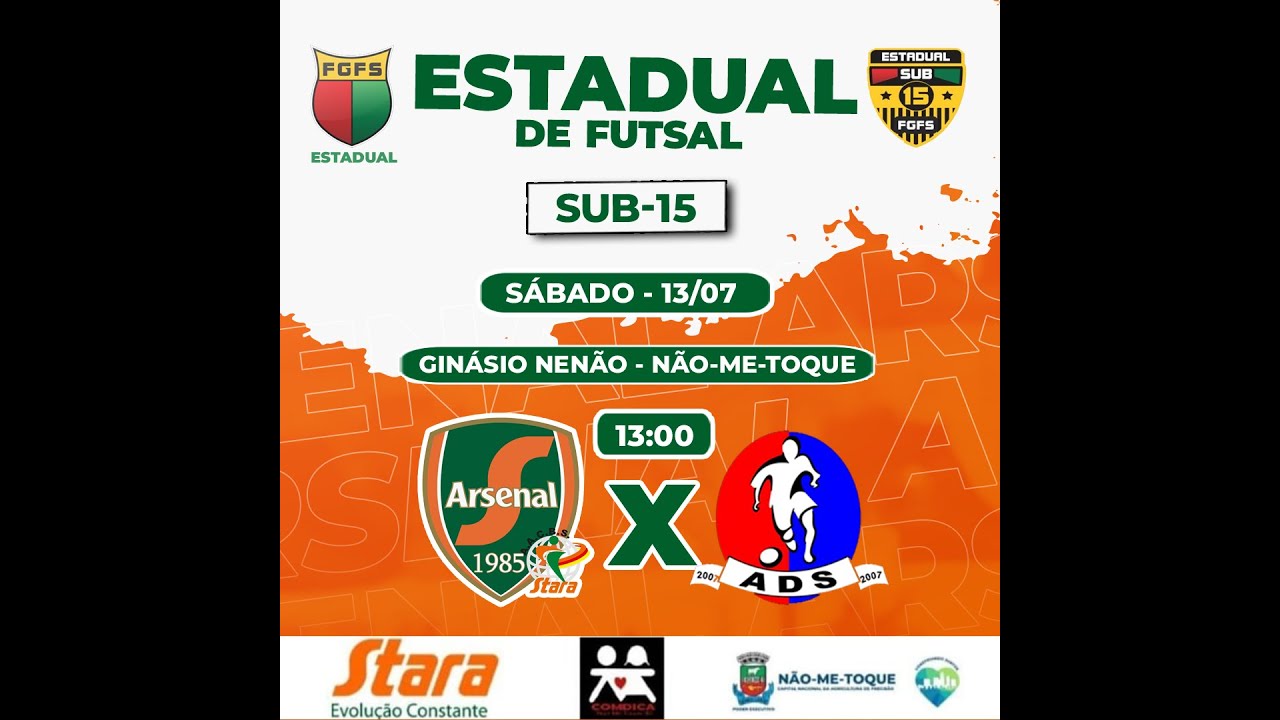 AACBS / ARSENAL x ADS - Estadual Sub-15 FGFS