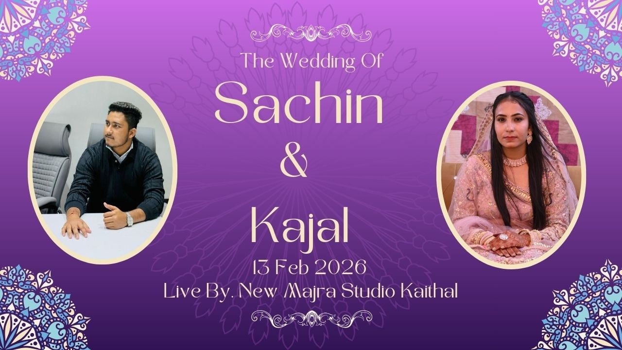 Sachin 💞Kajal l Live Wedding l Live Engagement l Live by New Majra Studio